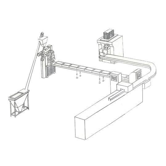 DM-OP12 FULL AUTOMATIC CUBE SUGAR MACHINE (12.000 PCS 24 HEUR -1.000 GR)