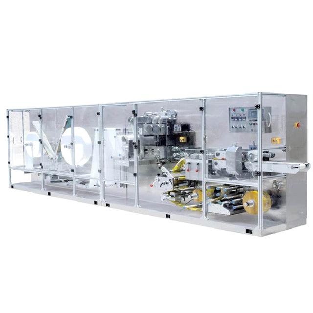 CD-251 FULL AUTOMATIC HIGH-SPEED SINGLE PIECE WET TISSUE MACHINE 200~250 PACKS MIN