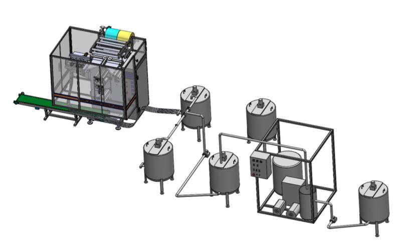 YMX-L4P FULLY AUTOMATIC LIQUID QUARTET FILLING AND PACKAGING MACHINE  