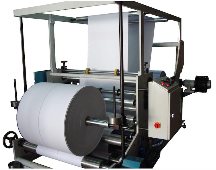 SM105 MACHINE DE TRANCHEUSES & BOBINEUSE PAPIER KRAFT 150 MT MUNITE