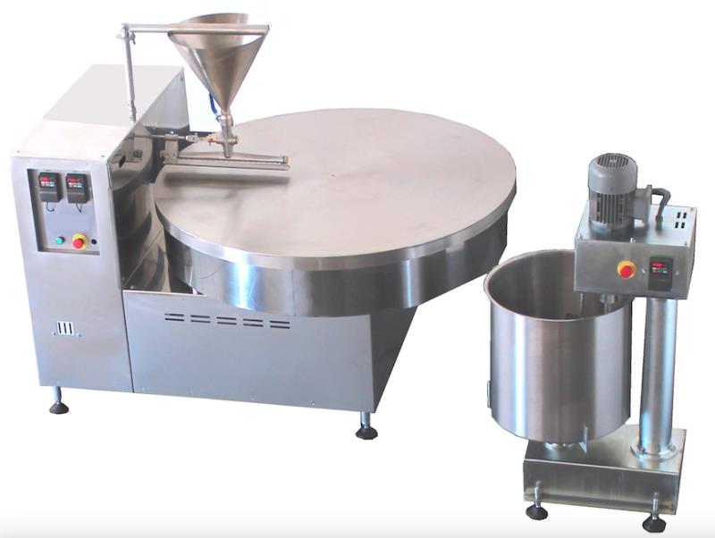 GK145-M  MACHINE A CATAIF A COLLECTE MANUELLE  Y COMPRIS LE MIXEUR DE 50 LT (10-15 KG HEURES)