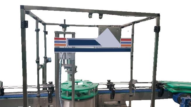 YOKM-Y STEP BY STEP WORKING STAR WHEEL TYPE SEMI-AUTOMATIC CAPPING MACHINE