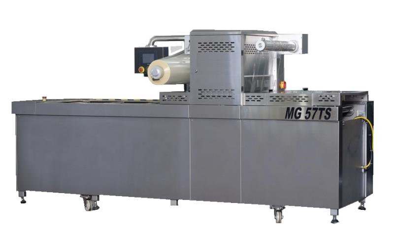 MG56TS TRAY SEALERS PACKAGING MACHINE WITH CHAIN AND VACUUM