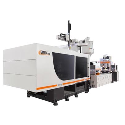 EKİN 600T PLASTIC INJECTION MOLDING MACHINE (SERVO SYSTEM) WITH ASSISTANT EQUIPMENTS