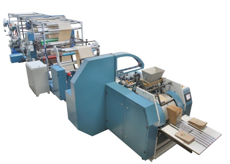 SM03-9-2 AUTOMATIC PAPER FOOD BAG MACHINE WITH 4 COLOURS FLEXO (WITH OPTIONS OF ROLLER TO ROLLER) + LAMINATING (ALL IN ONE)