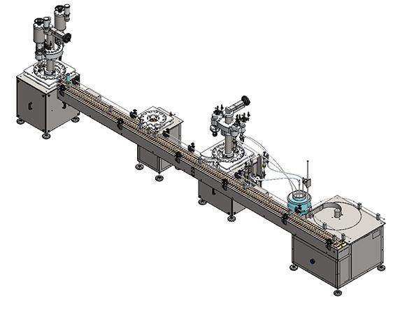 HM 1600 TOD AUTOMATIC AEROSOL FILLING INSERTER VALVE & ACTUATOR CAPPING MACHINE