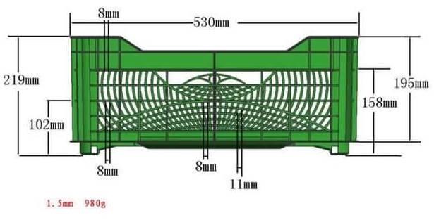 PE-980 GR MOULE DE CAGEOT 530 X 300 X 219 MM