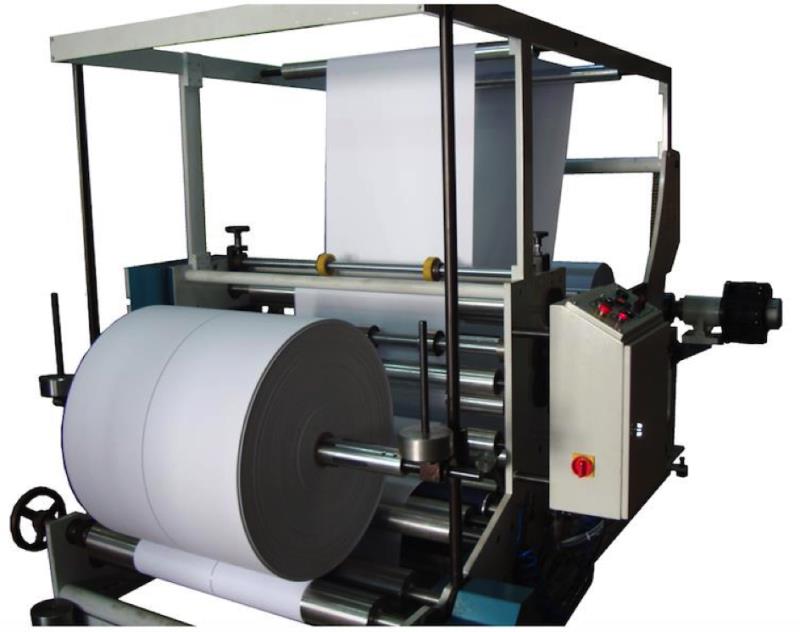 SM125 MACHINE DE TRANCHEUSES & BOBINEUSE PAPIER KRAFT 150 MT MUNITE