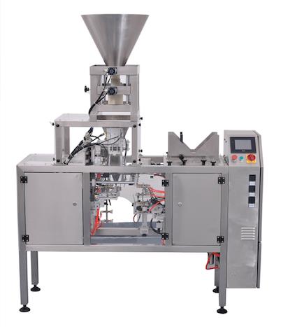 PL-MDP-S VOLUMETRIC CUP FILLER+MINI DOYPACK MACHINE PACKING LINE