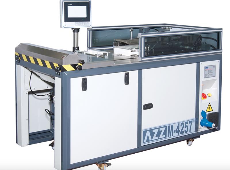AZZ M-4257 SEMI AUTOMATIC BOX- OVERWRAPPING MACHINE