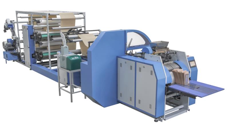 SM002 AUTOMATIC PAPER FOOD BAG MACHINE WITH 1 COLOURS FLEXO PRINTING