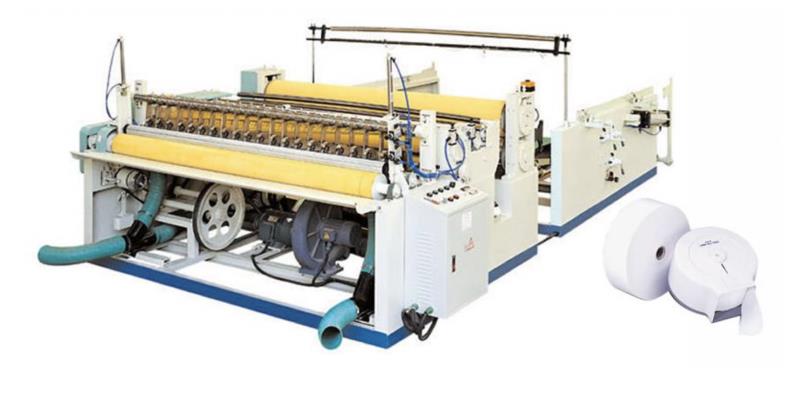 SM-J-200 JUMBO TOILET PAPER MACHINE (ENMOTION TOWEL MACHINE) WITH EDGE EMBOSSING AND LAMINATION